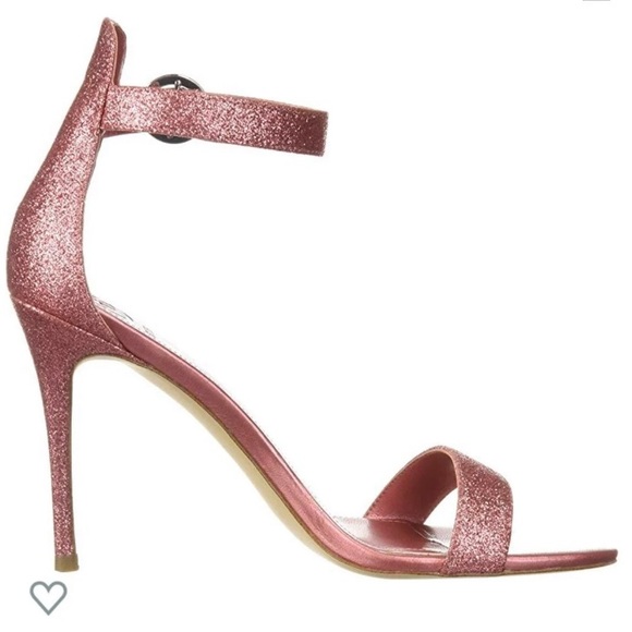 GUESS Sequin Ankle-Strap Pink Heels size 8 M - Picture 2 of 6